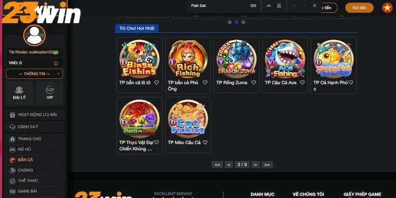 Giới thiệu về trò chơi Fish Cat